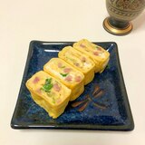 ベーコンとねぎのたまご焼き♪